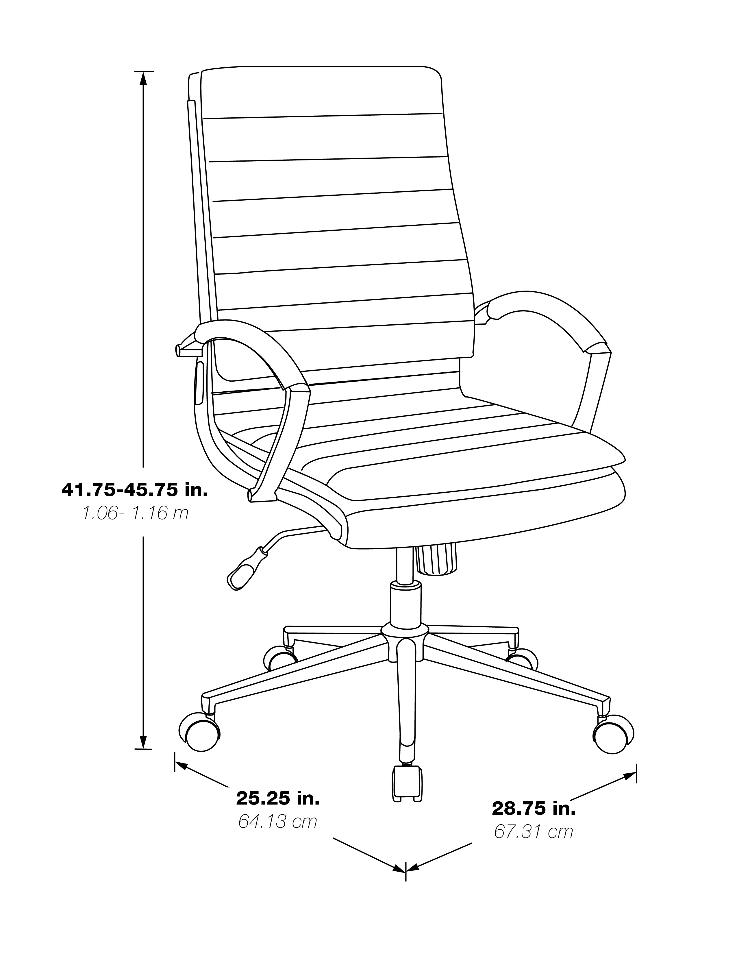 High Back Manager's Faux Lthr Chair